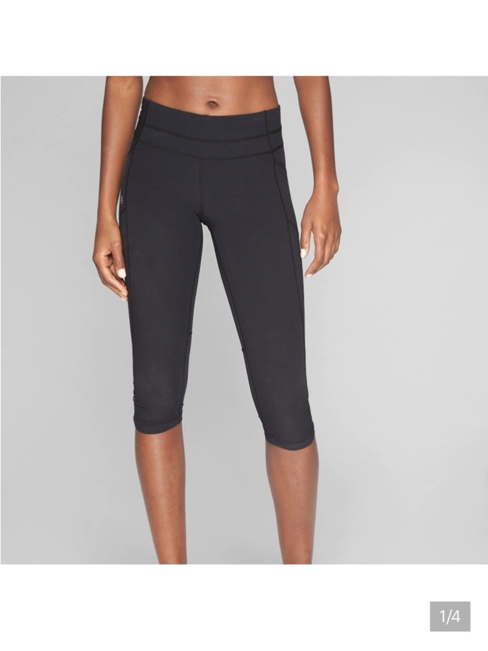 Athleta Black Capri Crop Performance Leggings